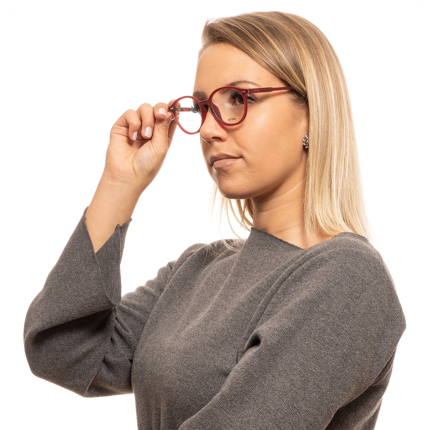 Sting Brille VST086 U83M 51 Unisex Rot