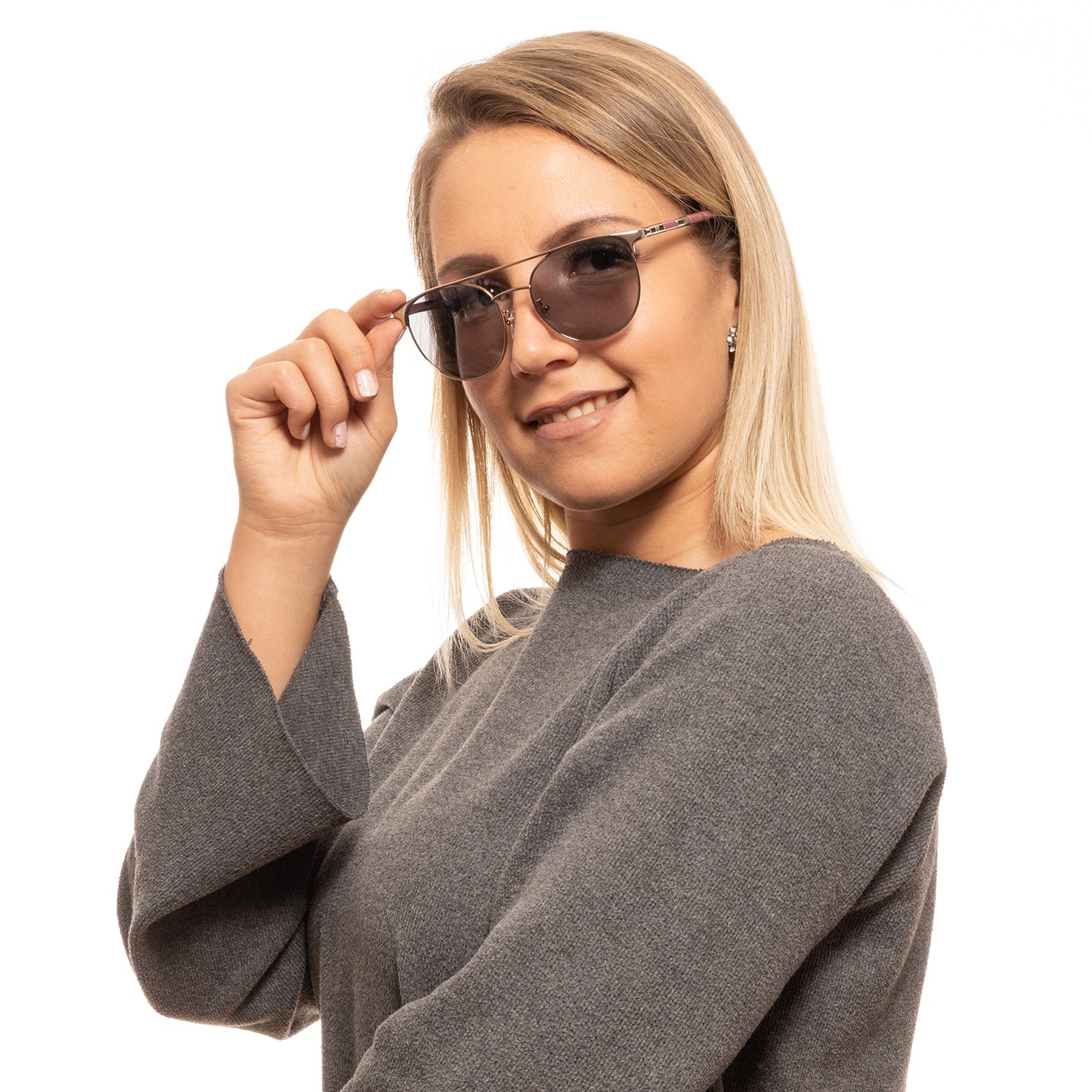 Carolina Herrera Sonnenbrille SHN051M 08FE 54 Damen Silber - Watchshop24.eu