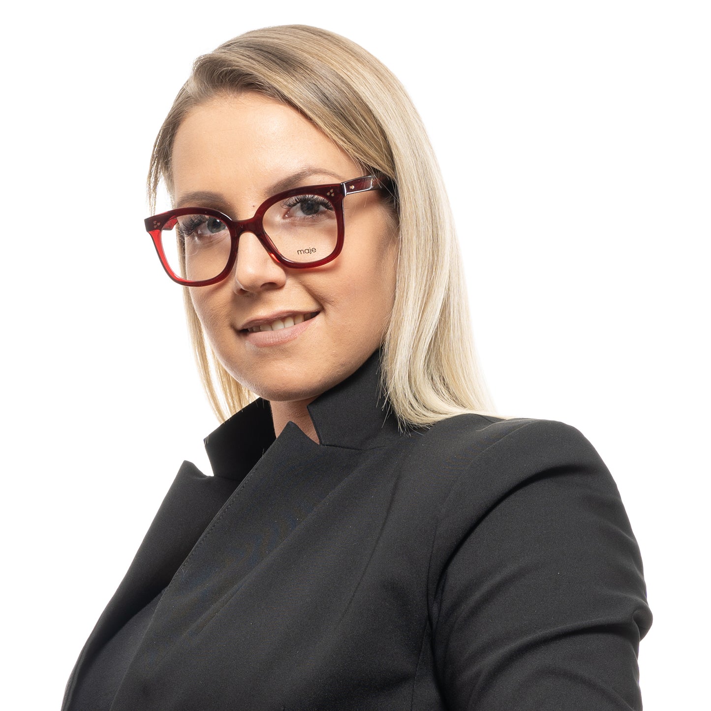 Maje Brille MJ1004 005 49 Damen Burgunder - Watchshop24.eu