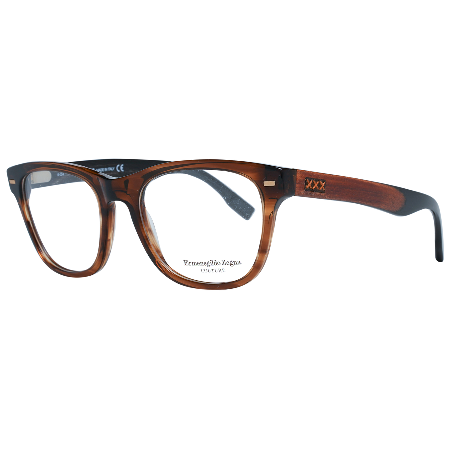 Zegna Couture Brille ZC5001 52 048 Herren Braun