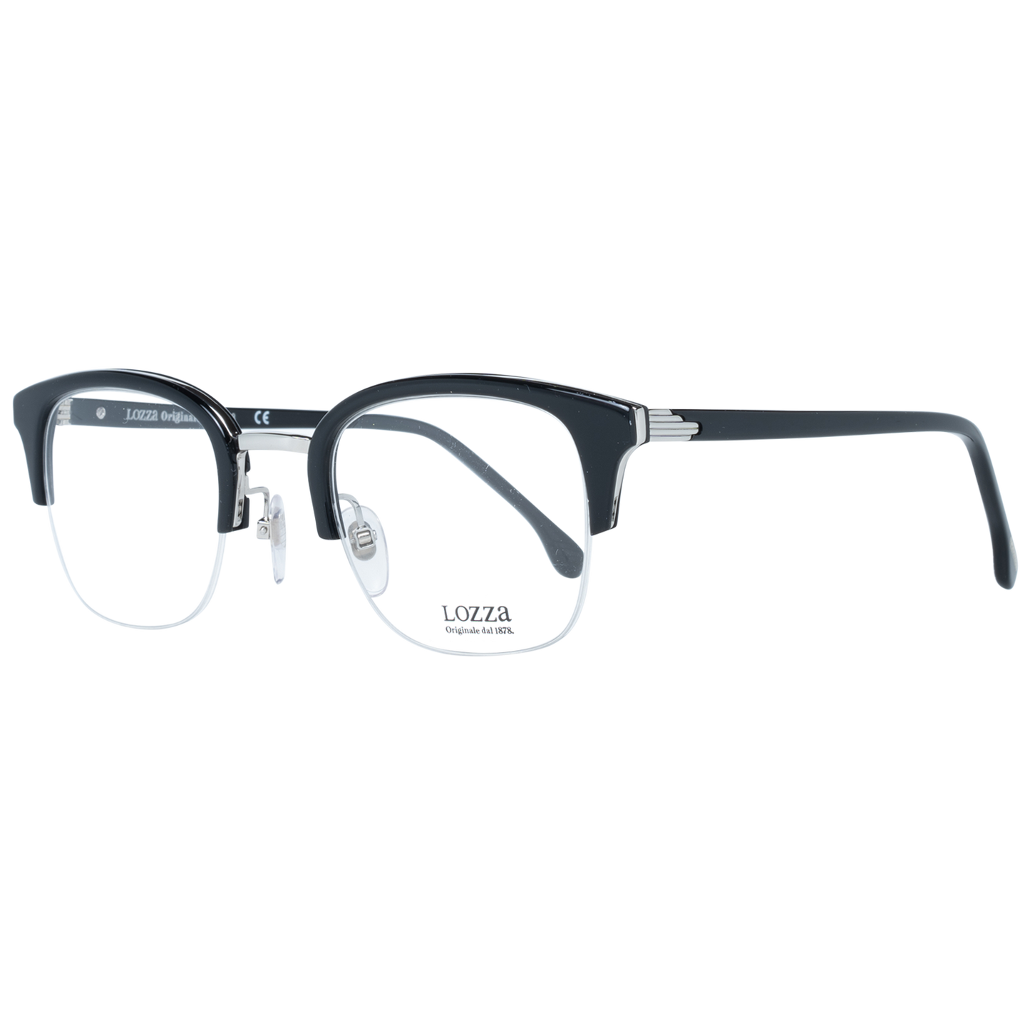 Lozza Brille VL4145 0BLK 48 Unisex Schwarz