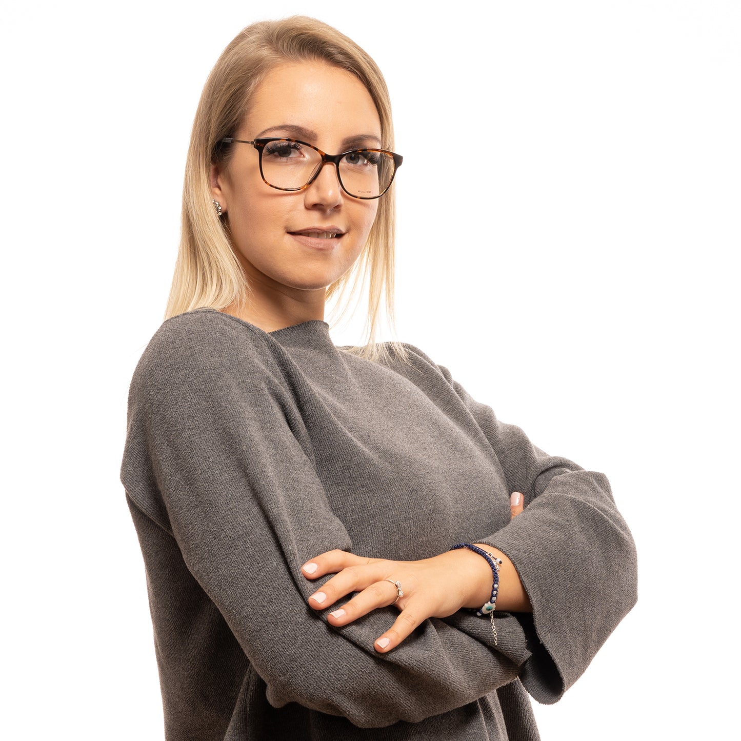 Police Brille VPL729 0743 53 Damen Braun - Watchshop24.eu