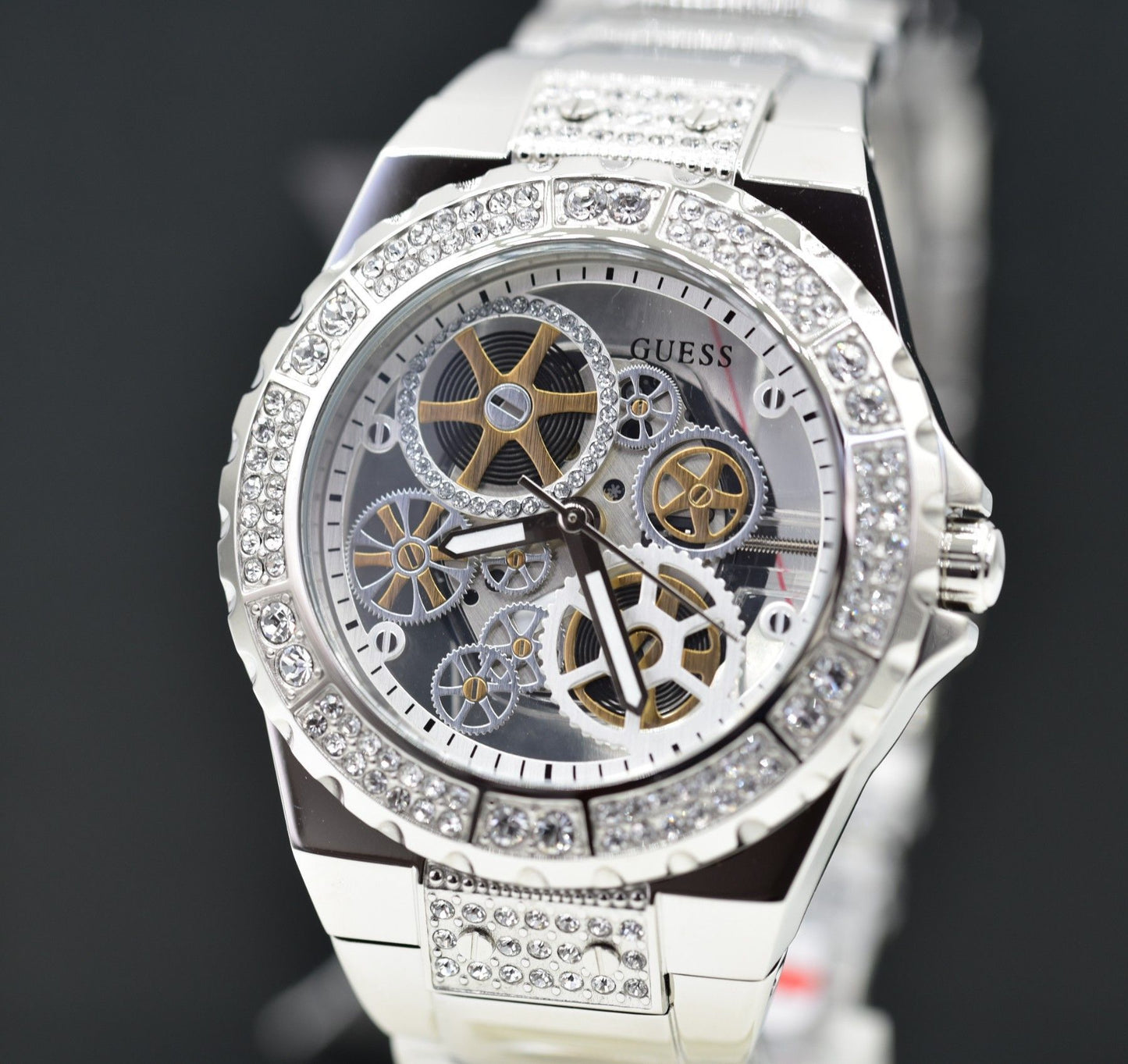 Guess GW0302L1 Quarzuhr Reveal Silber - Watchshop24.eu