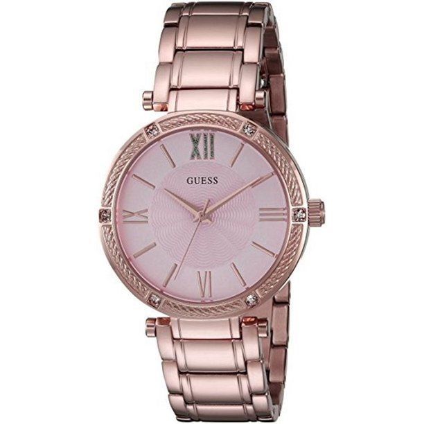 Guess U0636L2 Rosegoldfarbener kristallisierter Stahl - Watchshop24.eu