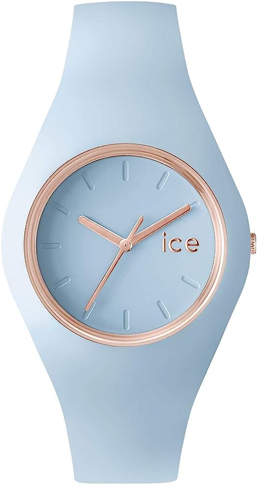 Ice Watch 001067 Ice Glam Pastel Lotus Blau Damenuhr mit Silikonarmbanduhr - Watchshop24.eu