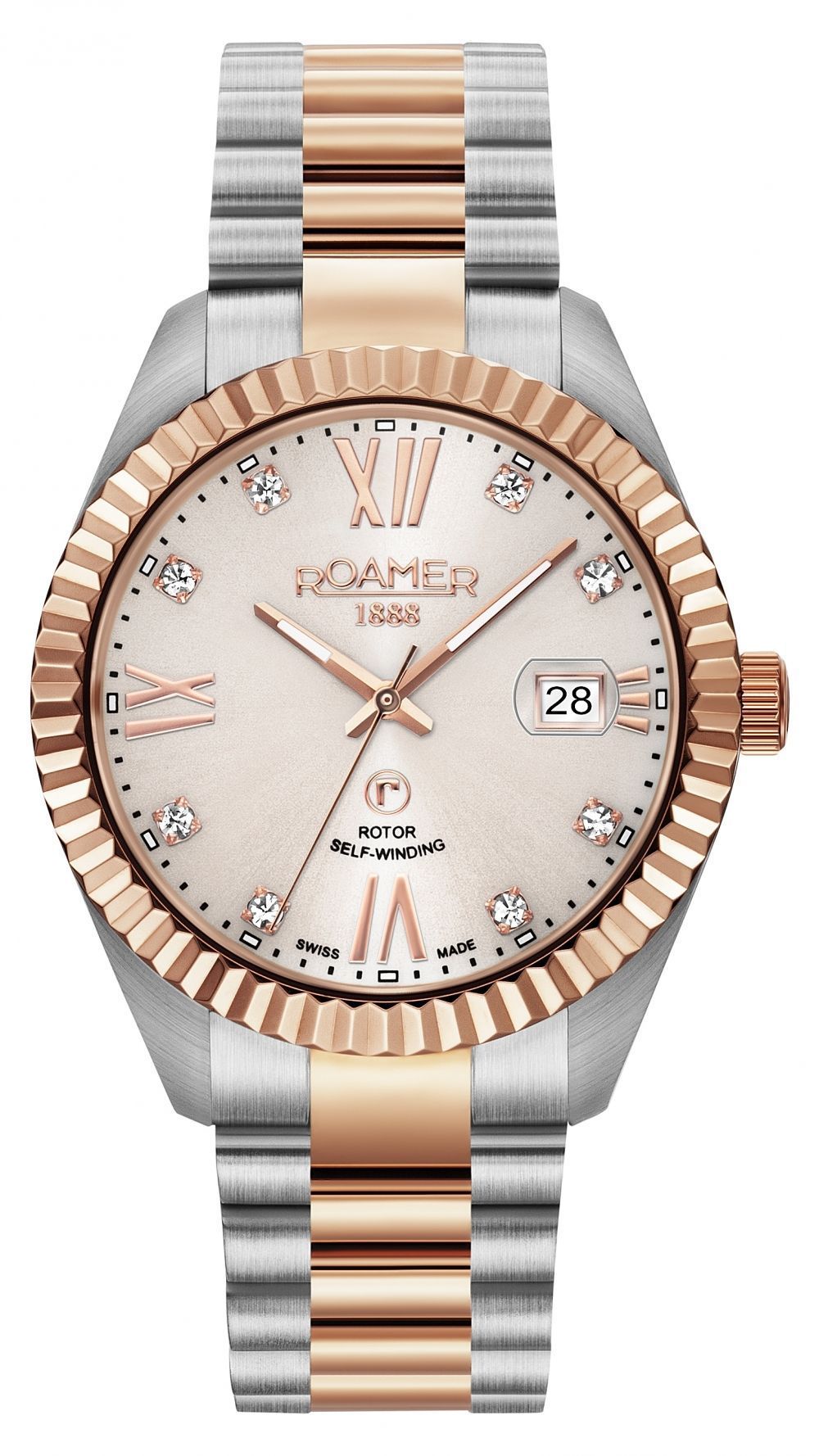 Roamer Primeline Daydate 981666 47 09 90 Automatik - Watchshop24.eu