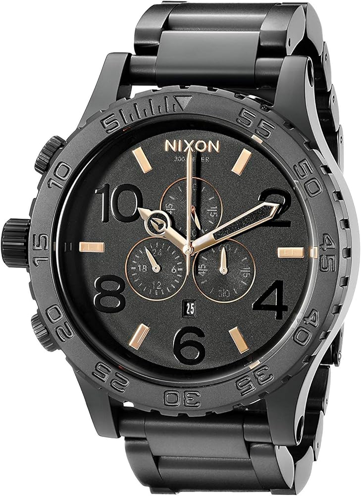 Nixon 51-30 Matt Schwarz Chronograph A083 957-00 - Watchshop24.eu