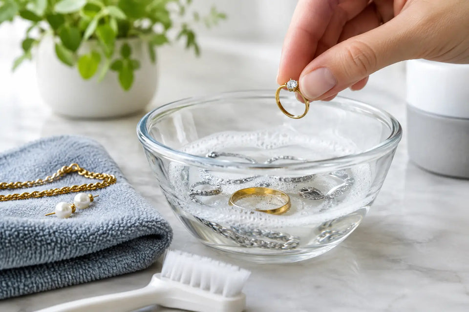 Schmuck sicher zuhause reinigen: So gelingt der Glanz