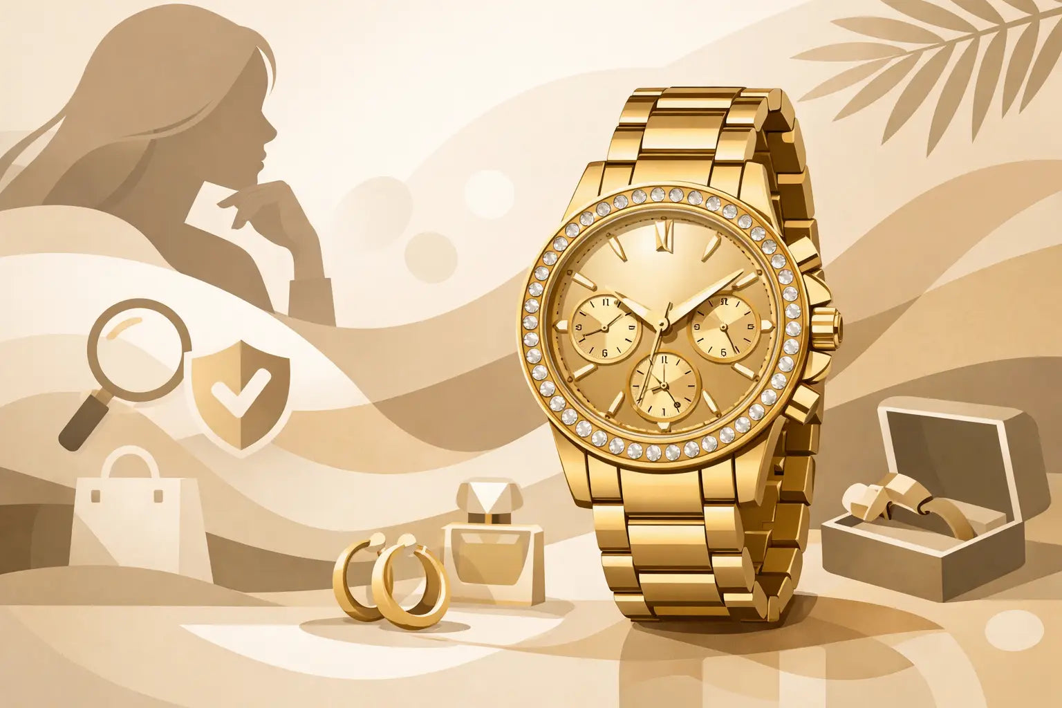 Guess Damenuhr Gold kaufen - worauf es ankommt