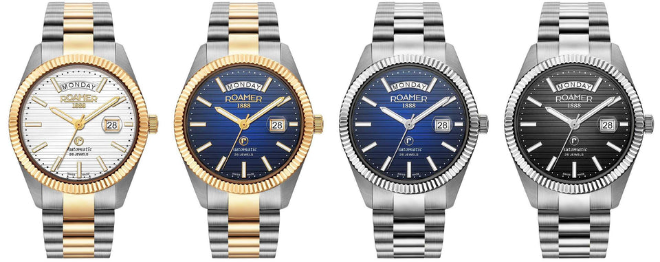 Neue mechanische Roamer-Uhren: Primeline DayDate II - Watchshop24.eu