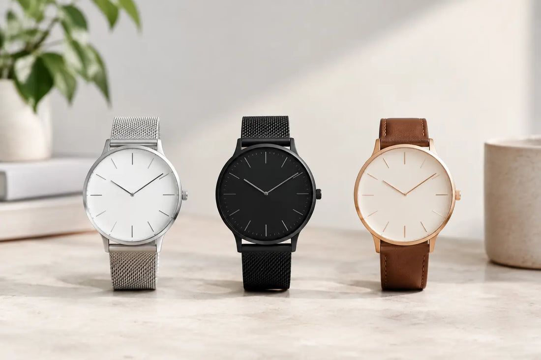 Uhrenbeispiele für minimalistischen Stil