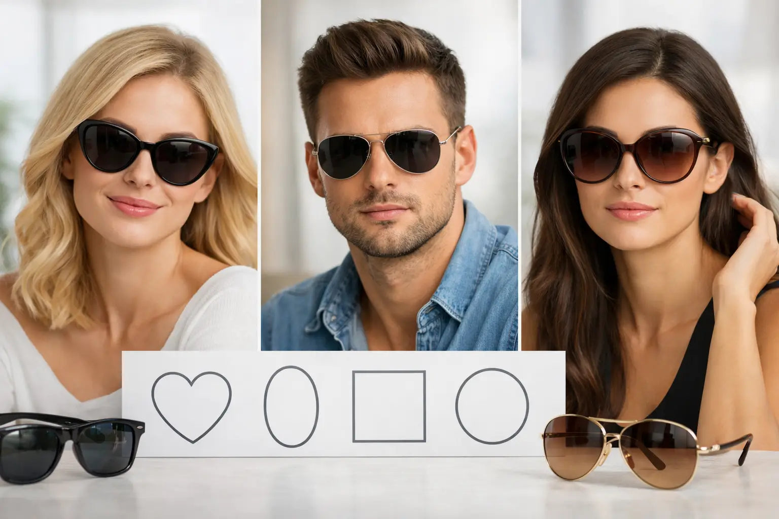 Sonnenbrille zur Gesichtsform passend wählen