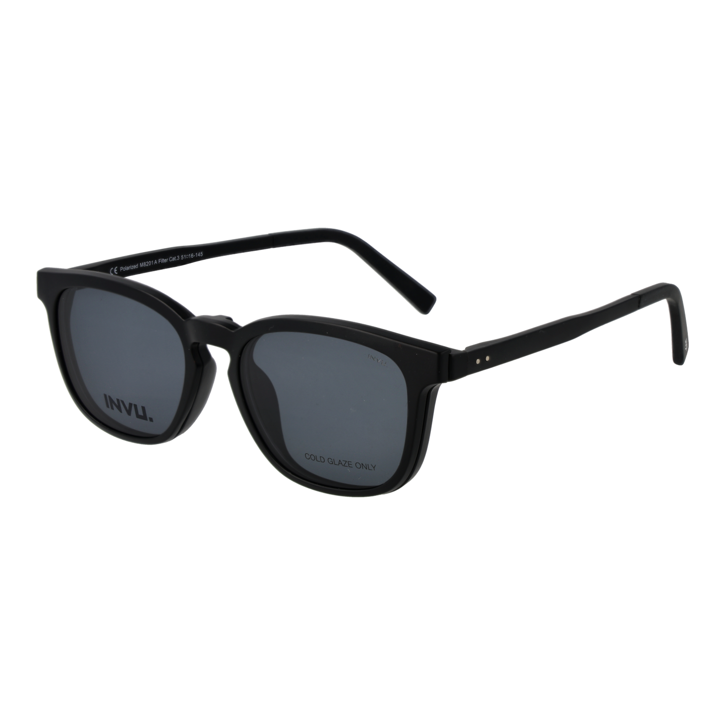 Invu Frames with Sunglasses-Clips M8201 A 51