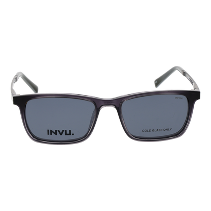 Invu Frames with Sunglasses-Clips M4003 E 49