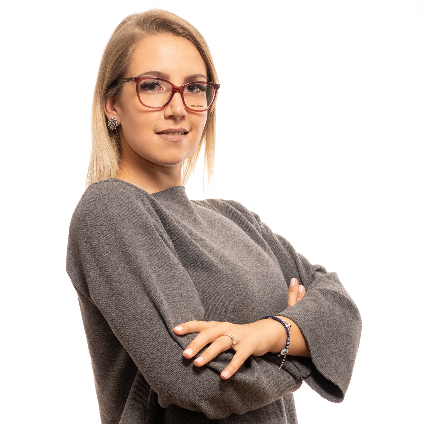 Zadig & Voltaire Brille VZV085 096D 52 Damen Rot