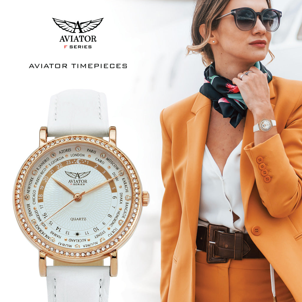 Aviator AVAW9512 Kristall Damen Uhr