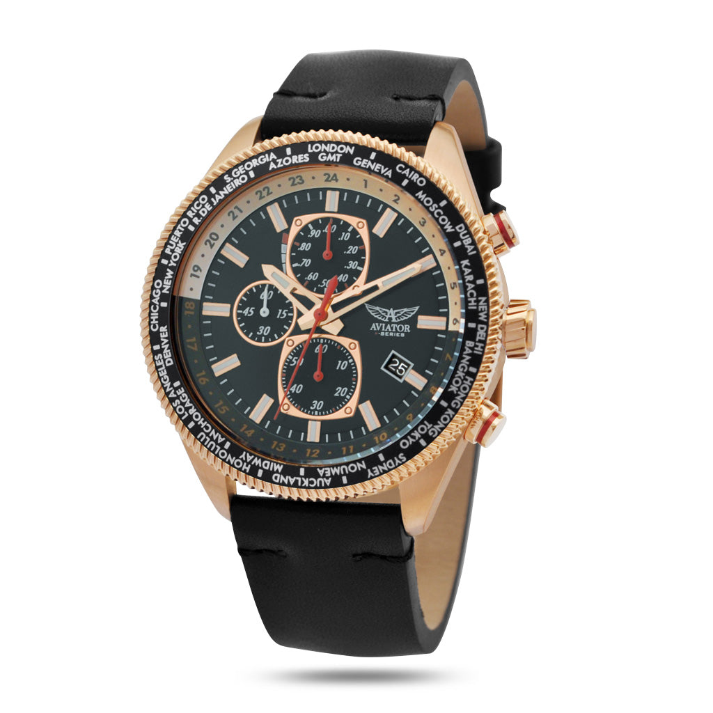 Aviator F-Series Gold Eagle AVAW9484 – Hochwertige Herren  Uhr für Stil und Funktionalität