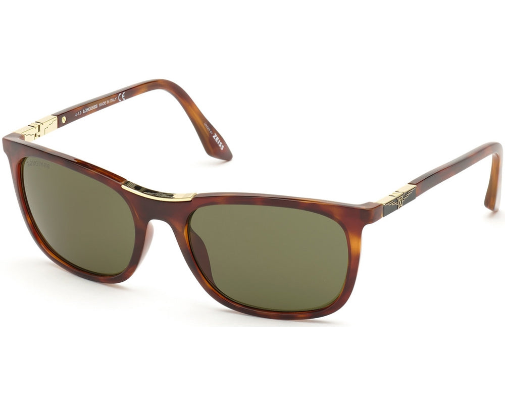 Longines Havanna LG0002H5852N Sonnenbrille – Stilvoller UV-Schutz für Herren mit grünem Glas