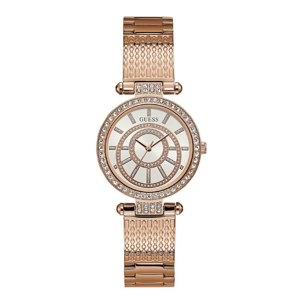 Guess Muse Damenuhr W1008L3 - Edelstahlgehäuse, rosegoldfarbene W1008L3 - Watchshop24.eu
