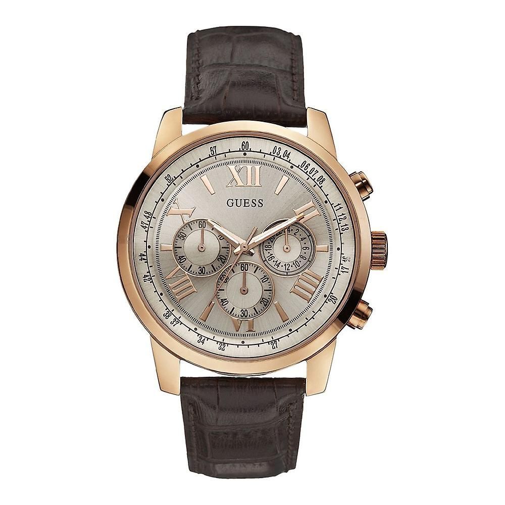 Guess W0380G4 Herren Chronograph Leder - Watchshop24.eu