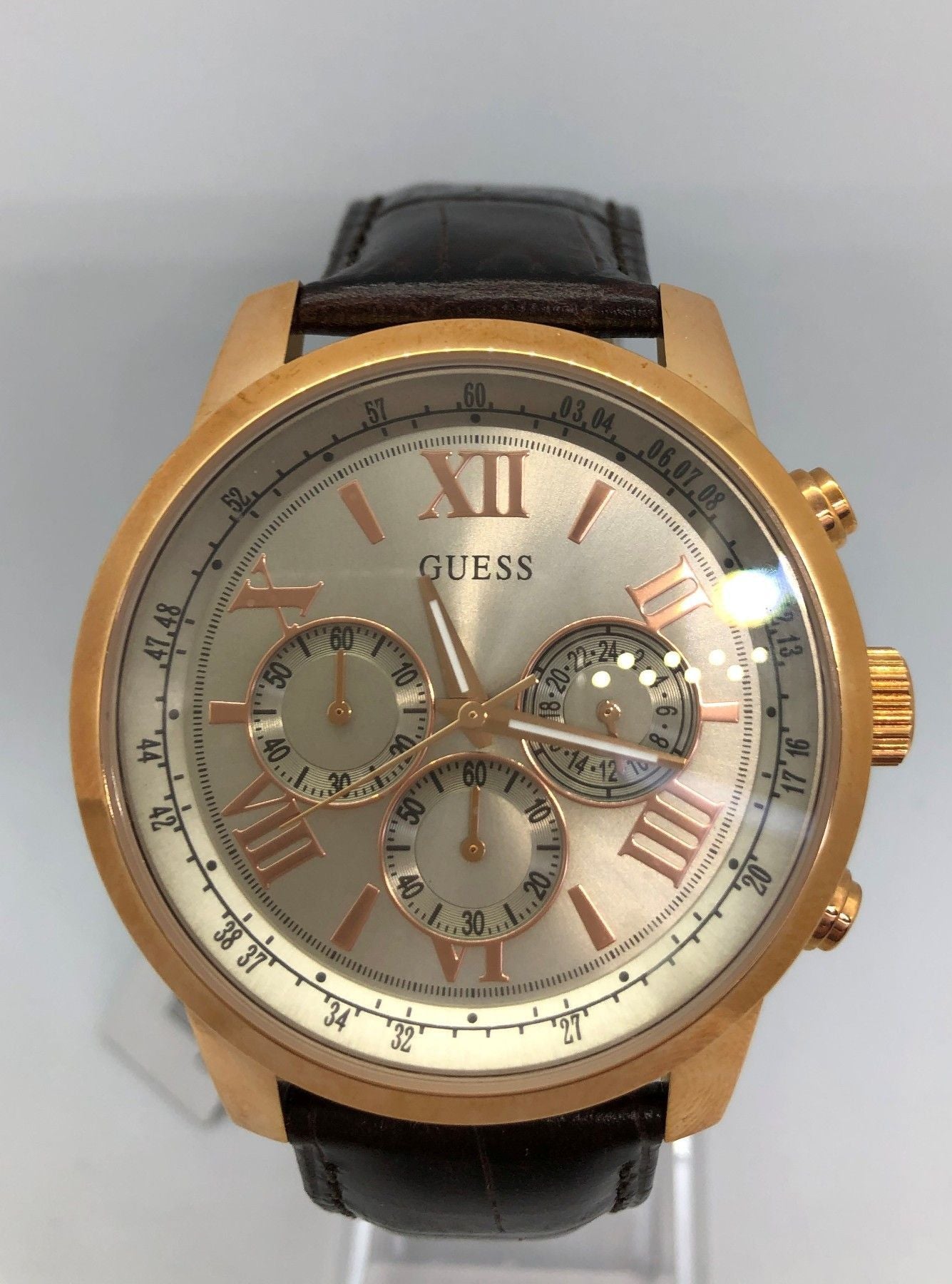 Guess W0380G4 Herren Chronograph Leder - Watchshop24.eu