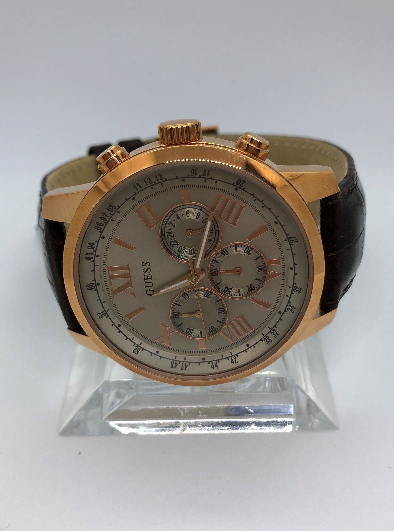 Guess W0380G4 Herren Chronograph Leder - Watchshop24.eu