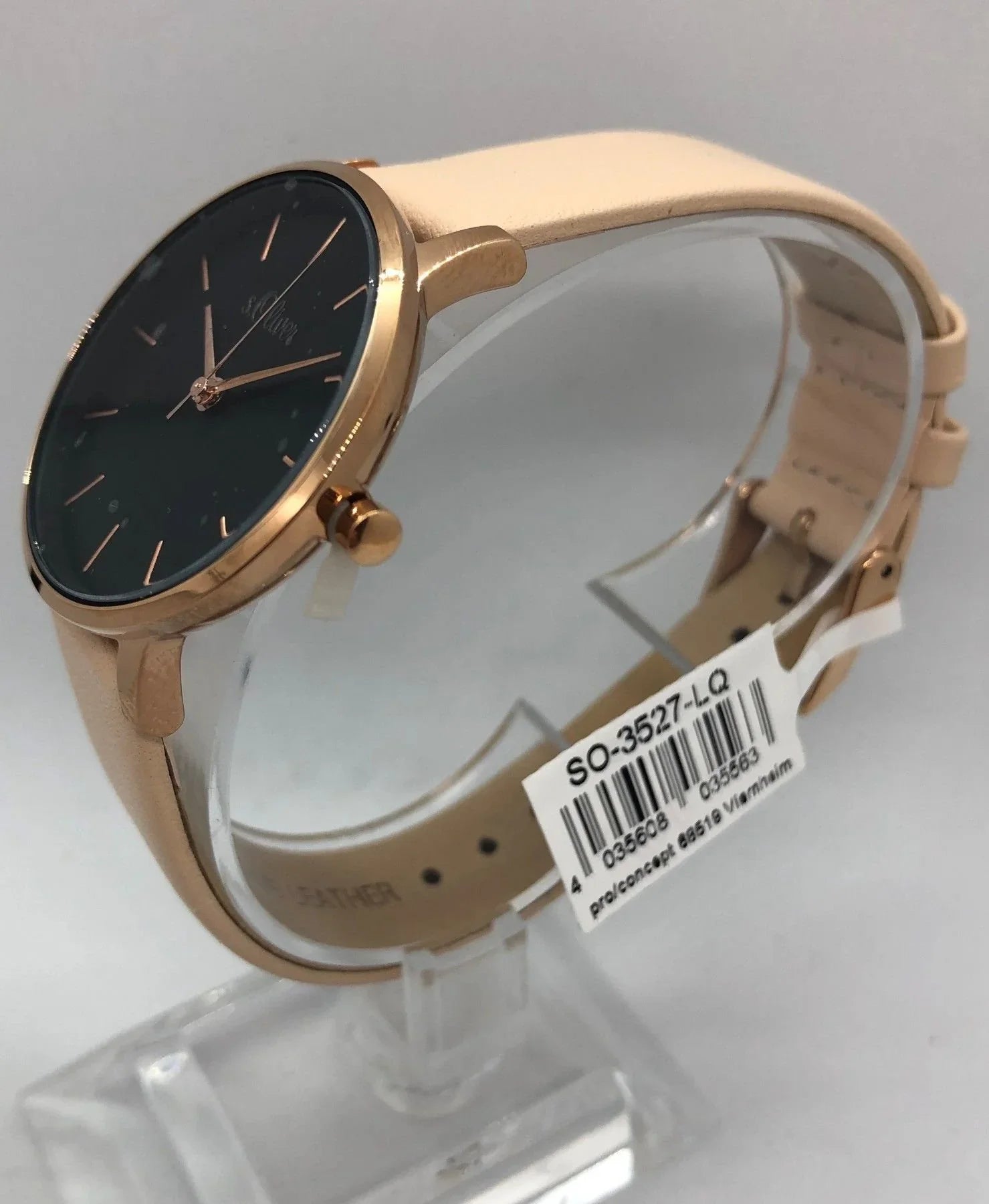S.Oliver Uhr Leder SO-3527-LQ - Watchshop24.eu