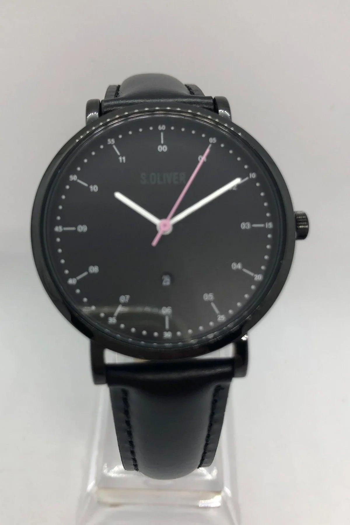 Elegante S.Oliver Uhr Leder SO-3602-LQ – Stil und Funktionalität vereint - Watchshop24.eu