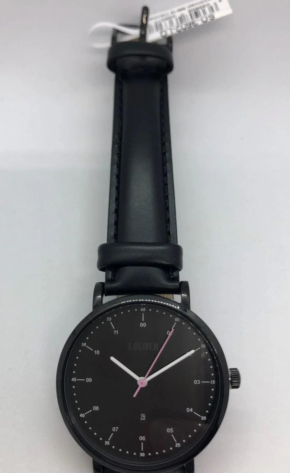 Elegante S.Oliver Uhr Leder SO-3602-LQ – Stil und Funktionalität vereint - Watchshop24.eu