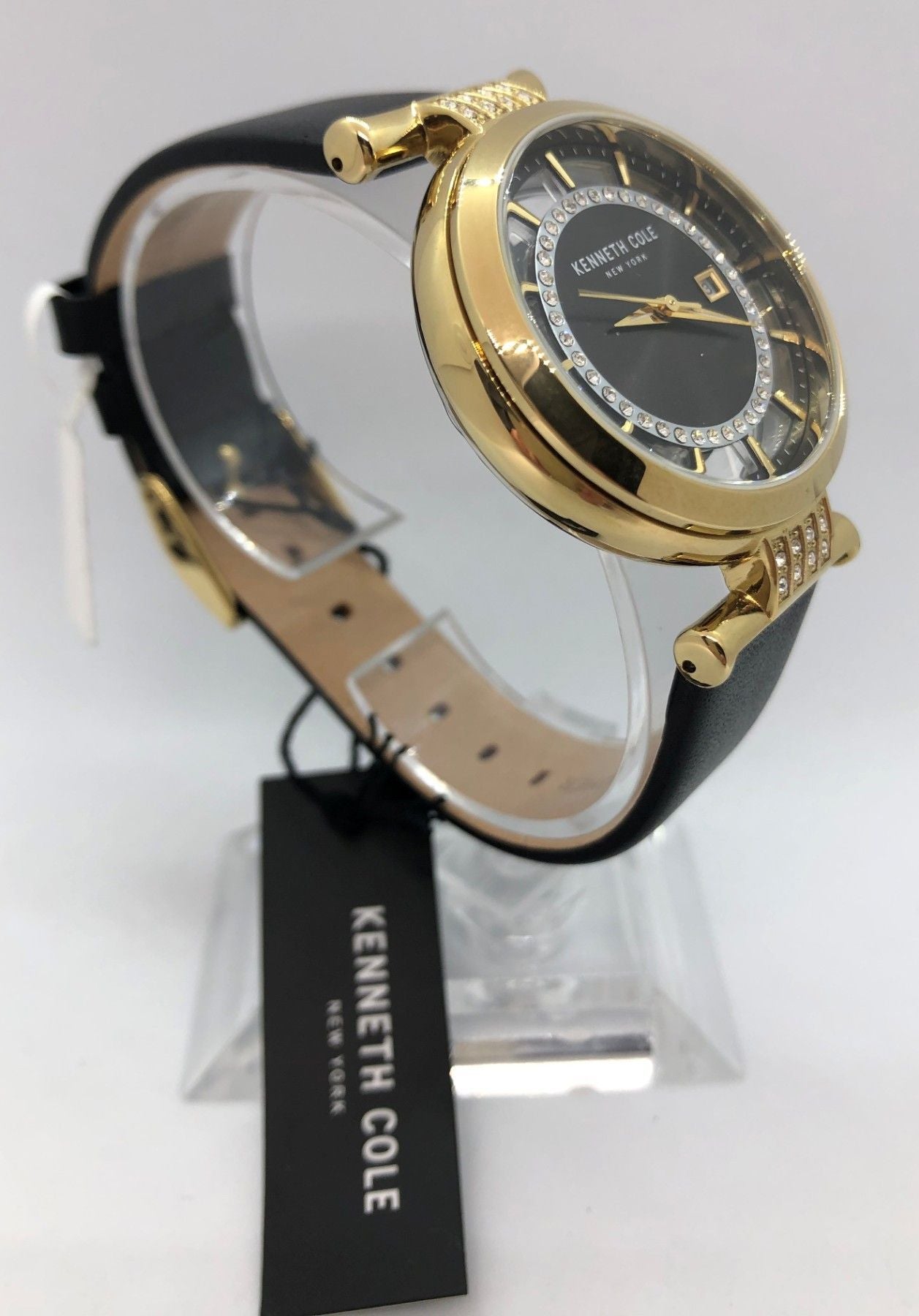 Kenneth Cole New York Damen-Armbanduhr Analog Quarz Leder KC15005008 - Watchshop24.eu