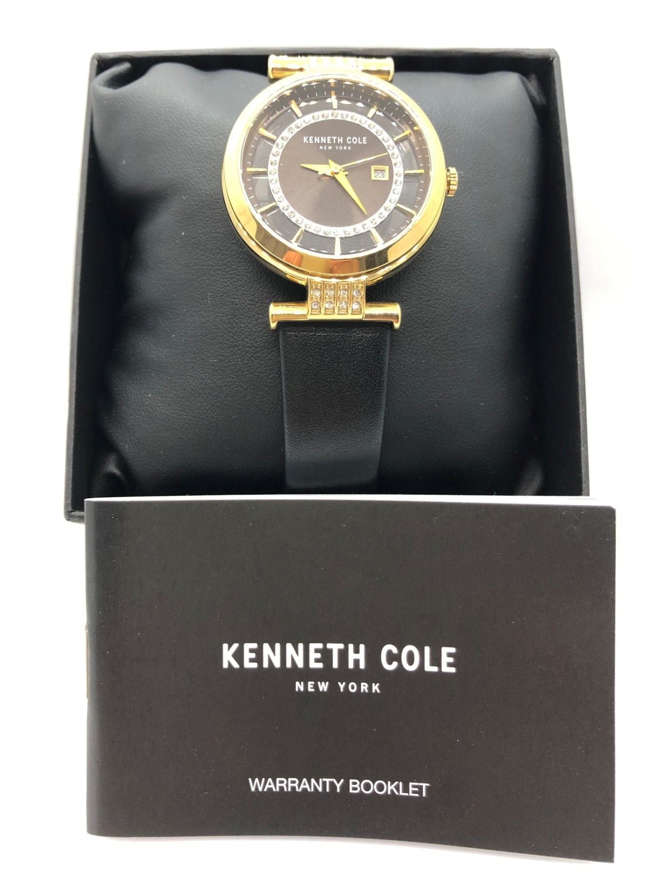 Kenneth Cole New York Damen-Armbanduhr Analog Quarz Leder KC15005008 - Watchshop24.eu
