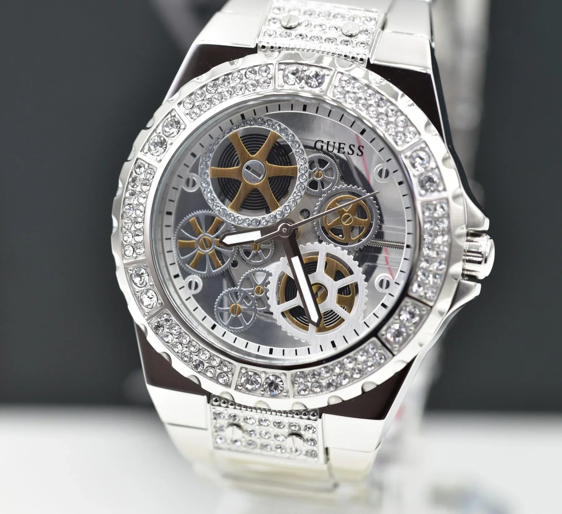 Guess GW0302L1 Quarzuhr Reveal Silber - Watchshop24.eu