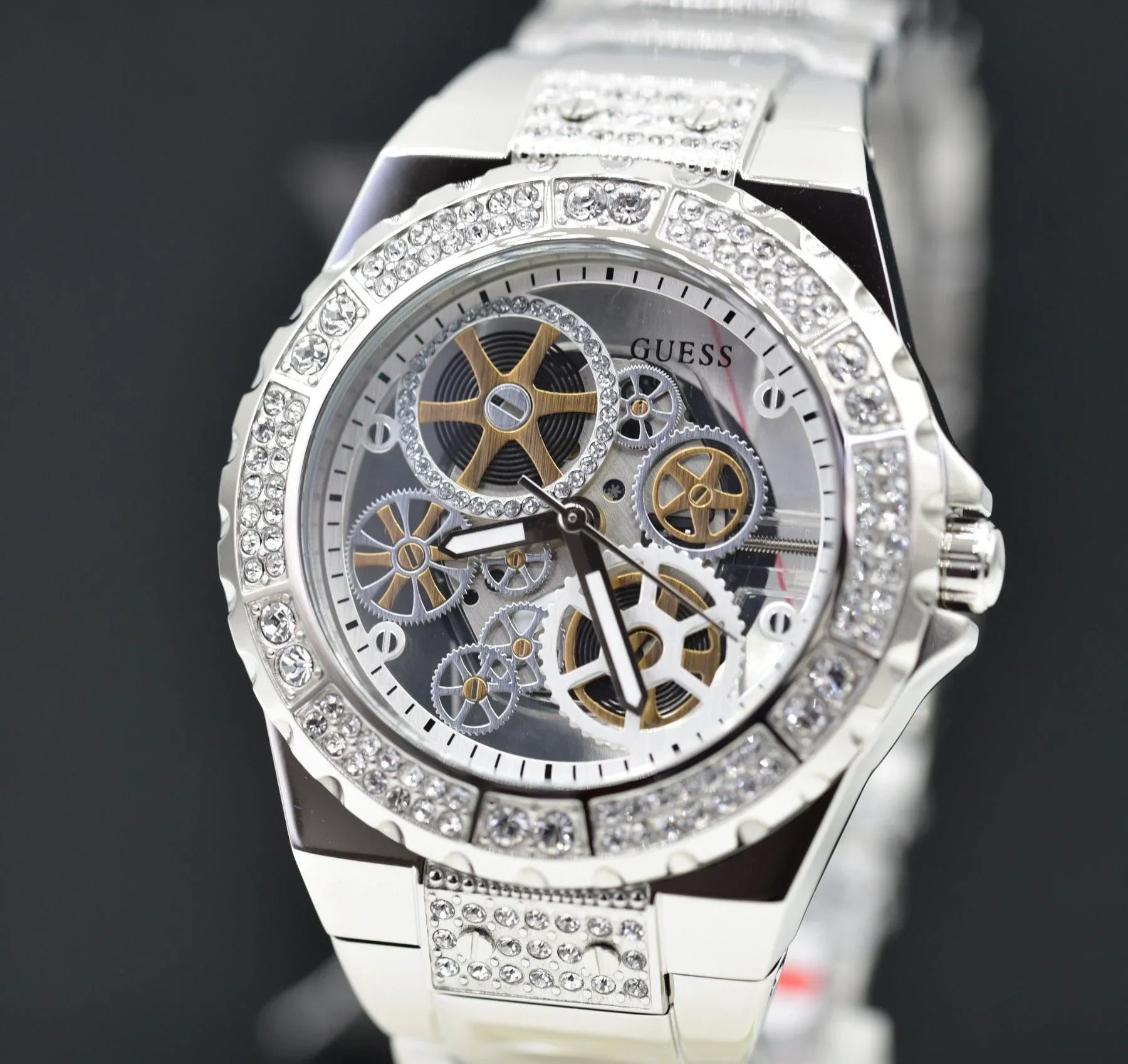 Guess GW0302L1 Quarzuhr Reveal Silber - Watchshop24.eu