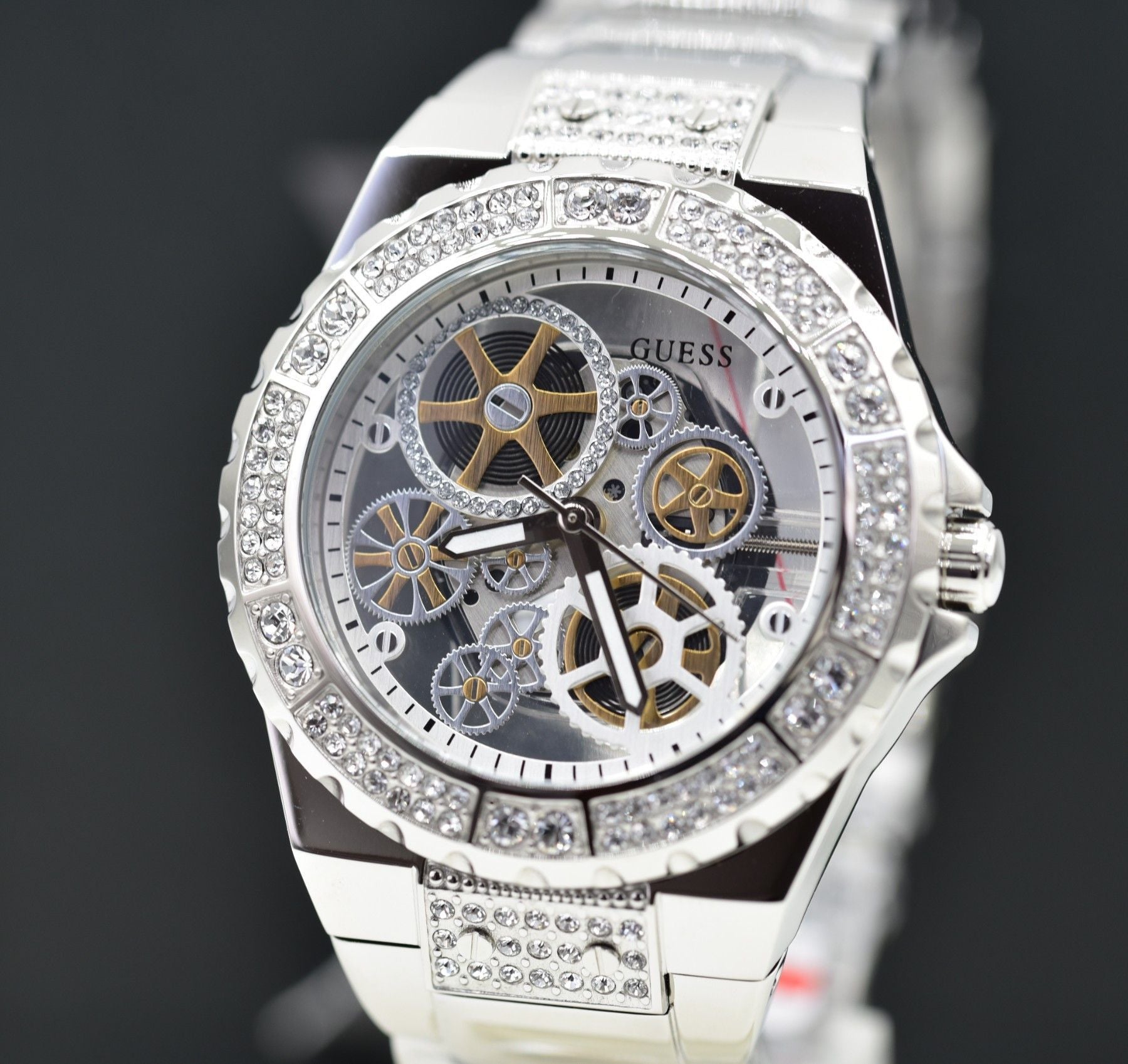 Guess GW0302L1 Quarzuhr Reveal Silber - Watchshop24.eu